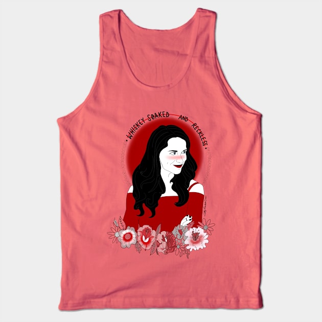 Wynonna Earp - Whiskey Soaked Tattoo Tank Top by wynhaaughtcolbs